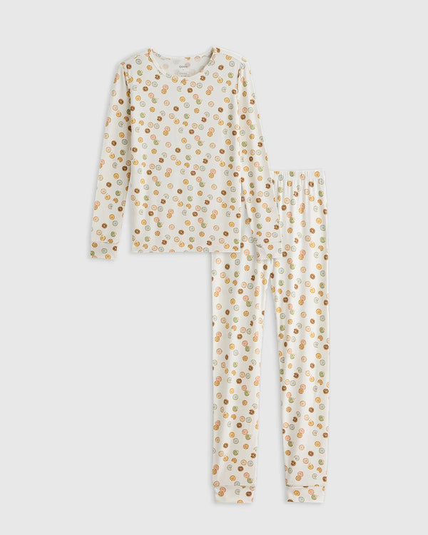 Bamboo Long Sleeve and Pant Pajama Set - 6 / Wildflower Dreams