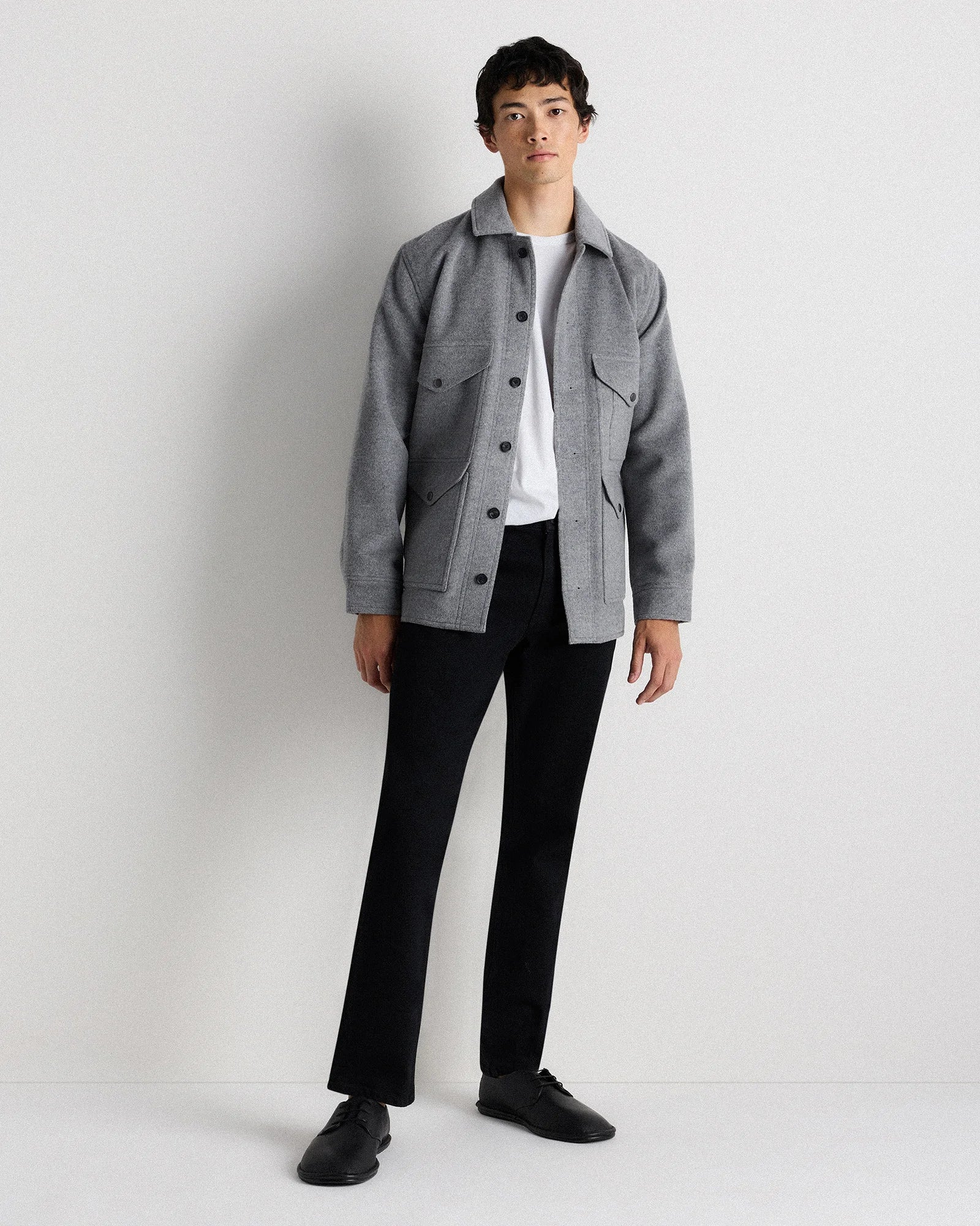Wool Cashmere Field Jacket - S / Heather Grey Secondary image