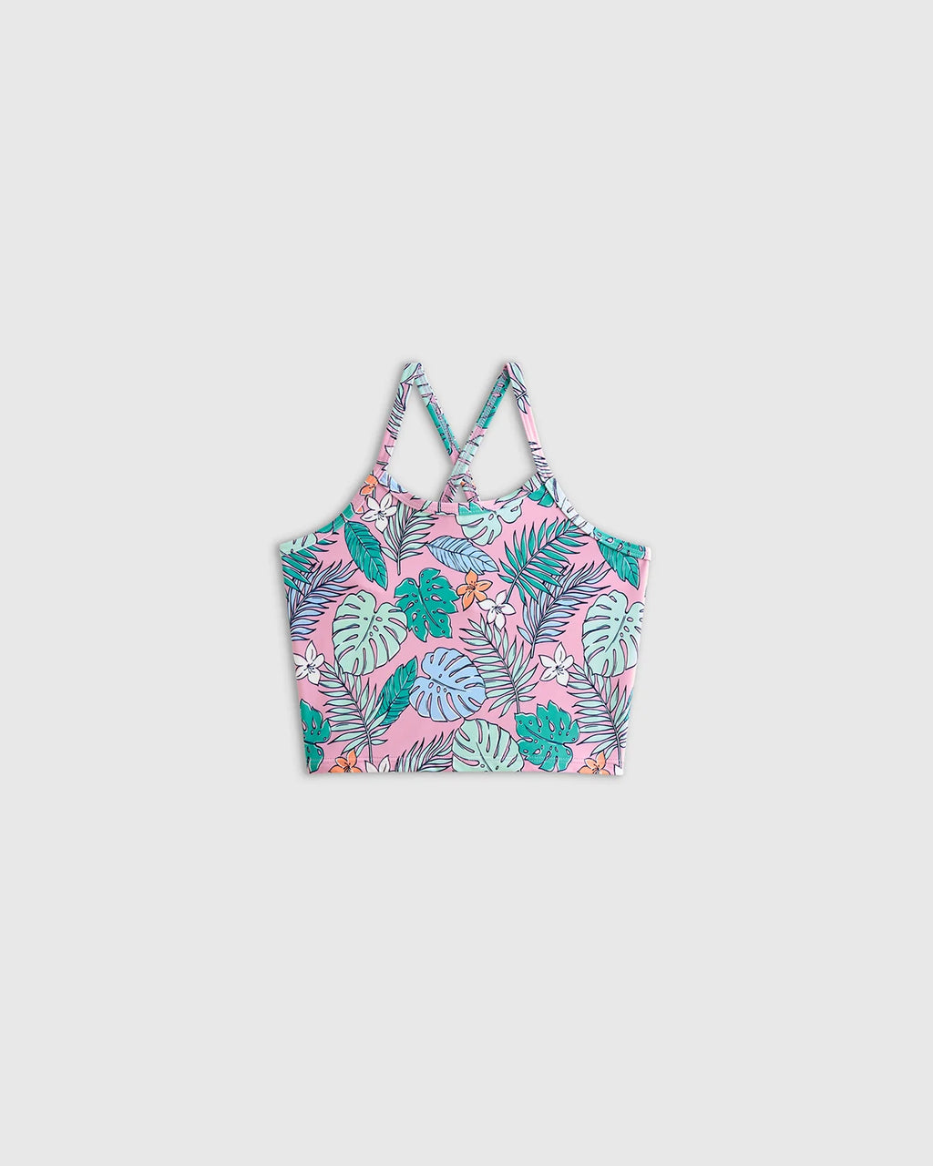 Tankini and Long Sleeve Raglan Rash Guard Set - 6 / Rainbow Stripe