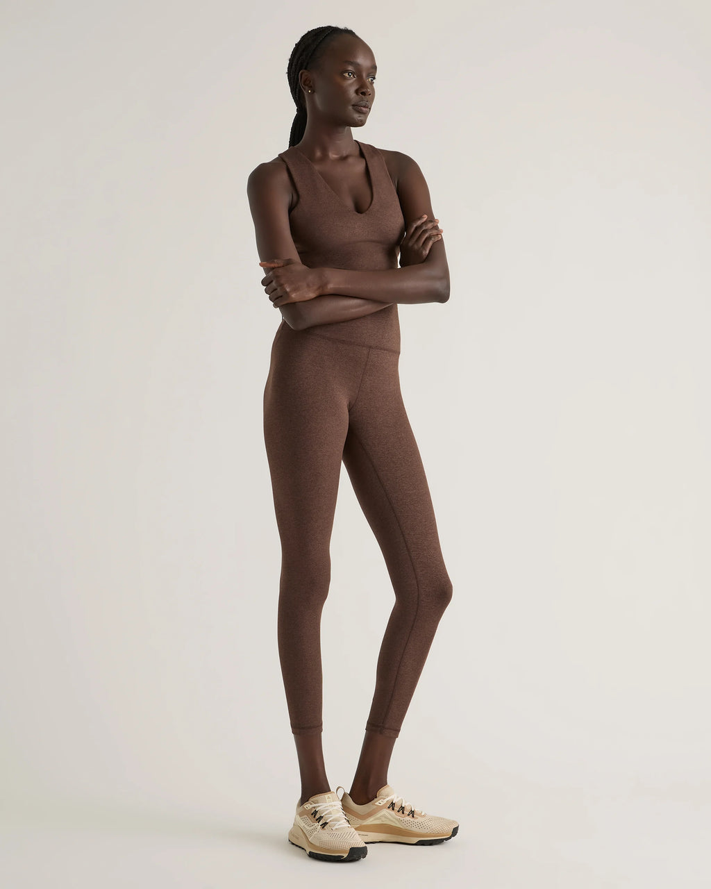 Ultra-Soft High-Rise Legging - XS / Heather Oatmeal