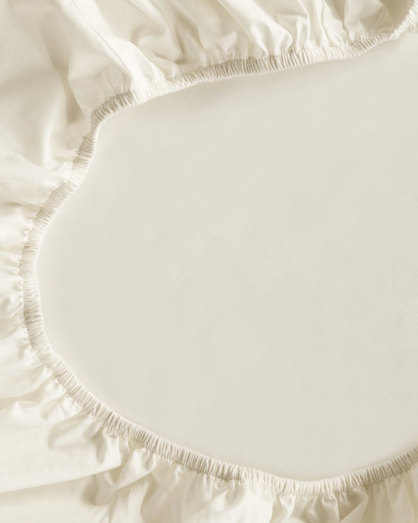 Organic Crisp Percale Fitted Sheet Set - Twin / Espresso