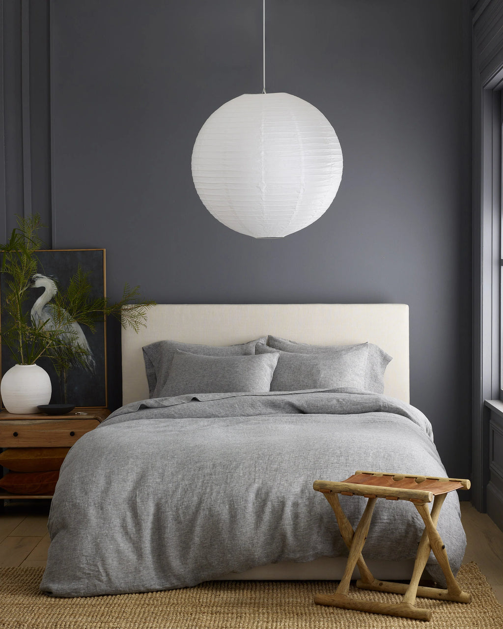 European Linen Chambray Duvet Cover - Twin / Natural