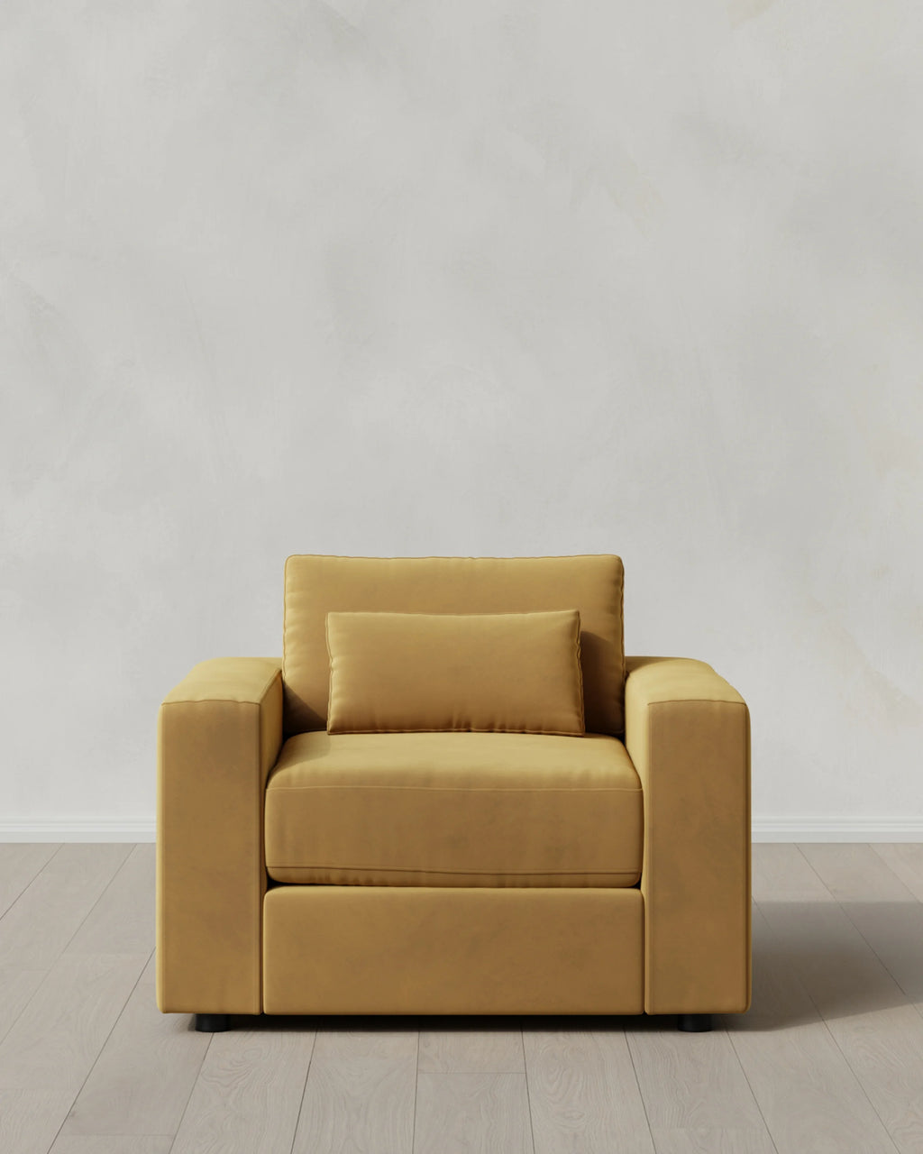 Ashford Deep Seat Chair and a Half in Performance Velvet - 46" / Caramel