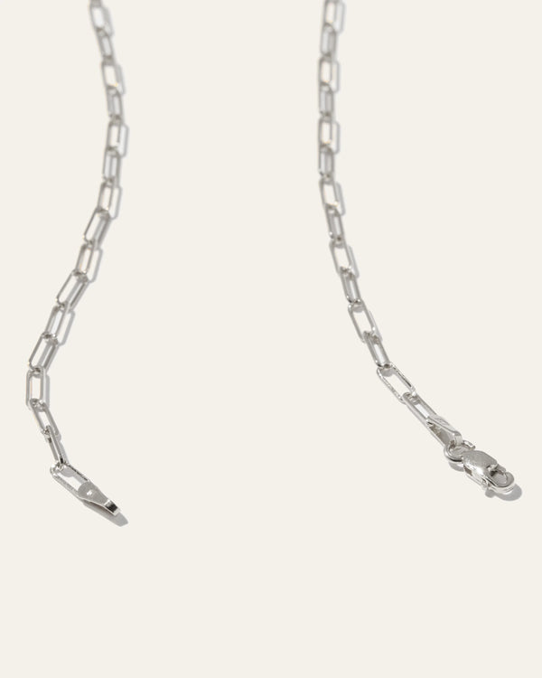 14K Gold Paperclip Chain Necklace - 2.7mm - 16" / Yellow Gold