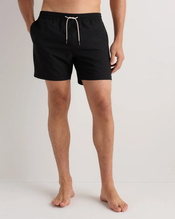 Seersucker Swim Trunks - 5.5" - S / Navy Seersucker