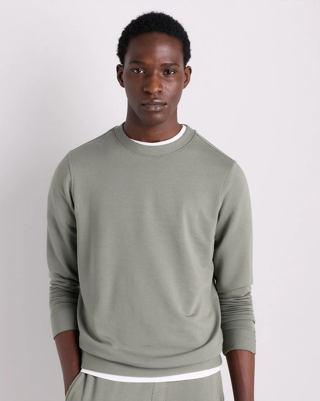 Supersoft Fleece Crew - XS / Heather Oatmeal