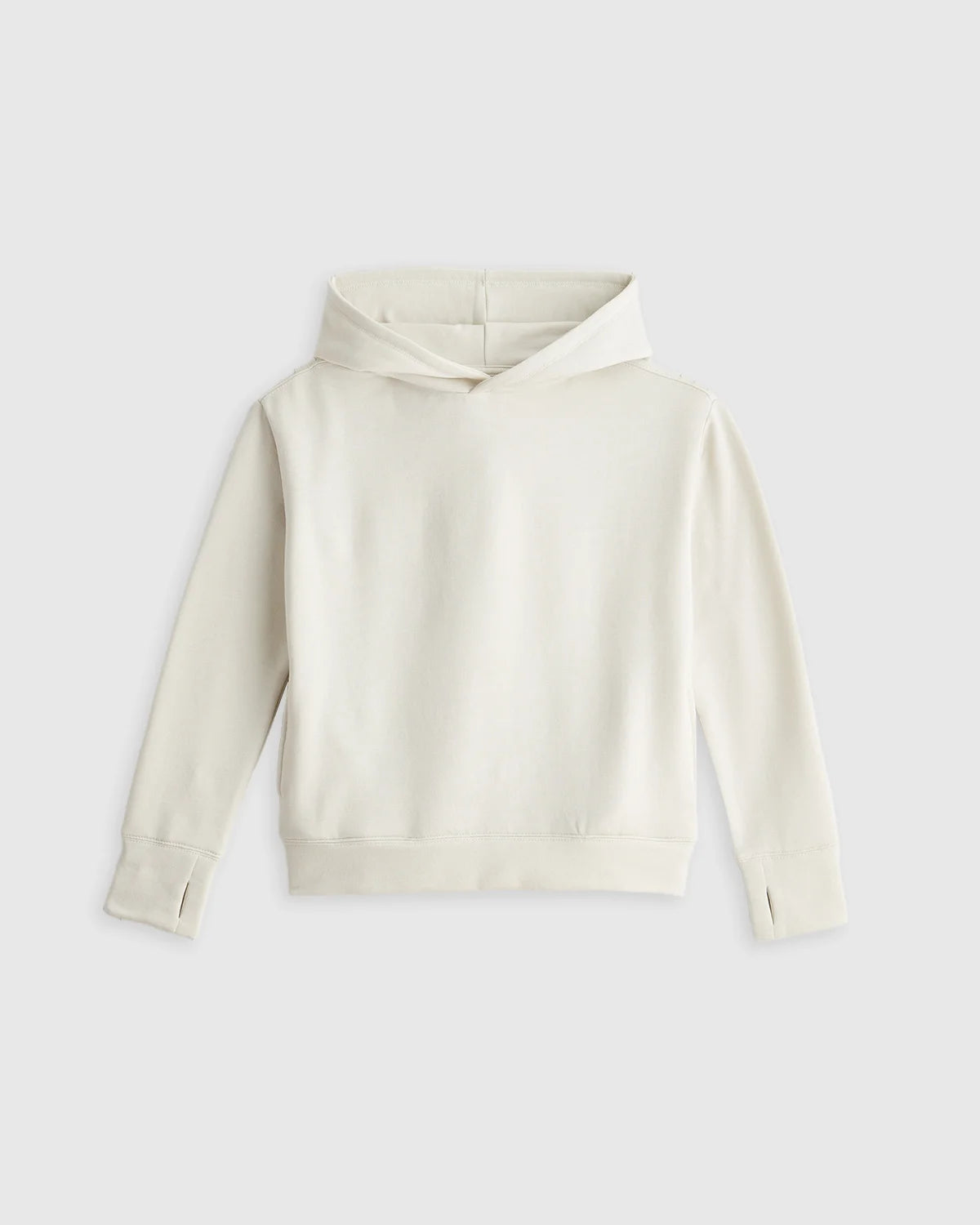 Girls SuperSoft Fleece Crop Pullover Hoodie - 6 / Off-White Main image