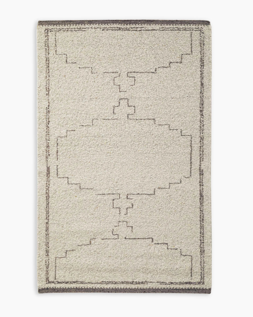 Saira Hand-Loomed Wool Rug - 5' x 8' / Charcoal