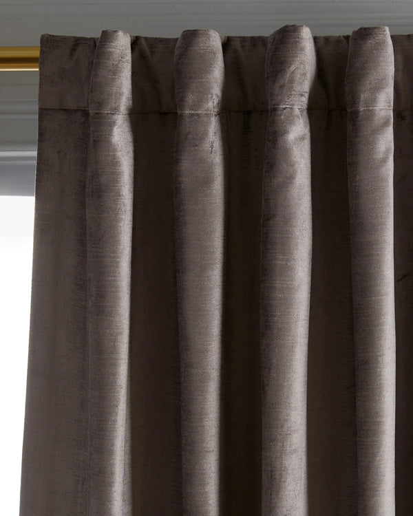 Luster Velvet True Blackout Curtain - Single Panel - 48x84 / Champagne