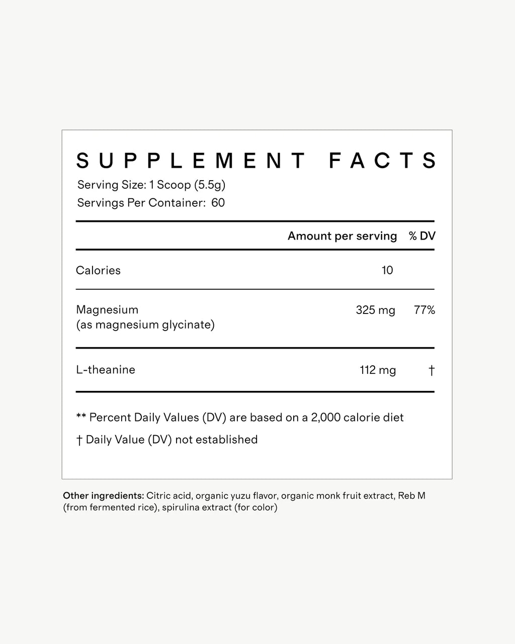 Magnesium Glycinate Plus - One Size / Yuzu