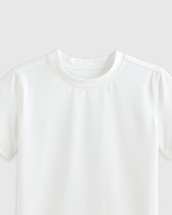 Short Sleeve Rash Guard Top - 2T / Coral Orange