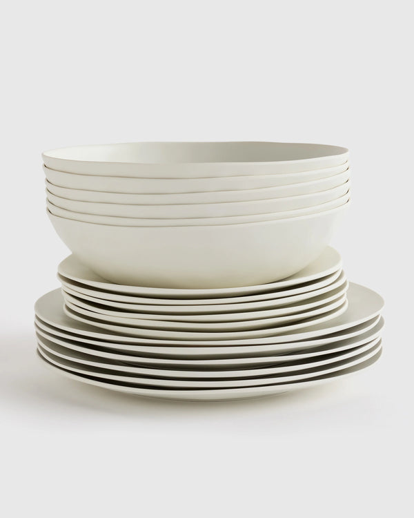 Outdoor Melamine 18pc Dinnerware Set - One Size / Mint Green