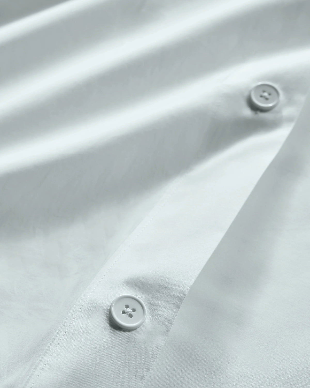 Organic Crisp Percale Duvet Cover - Twin / Ivory