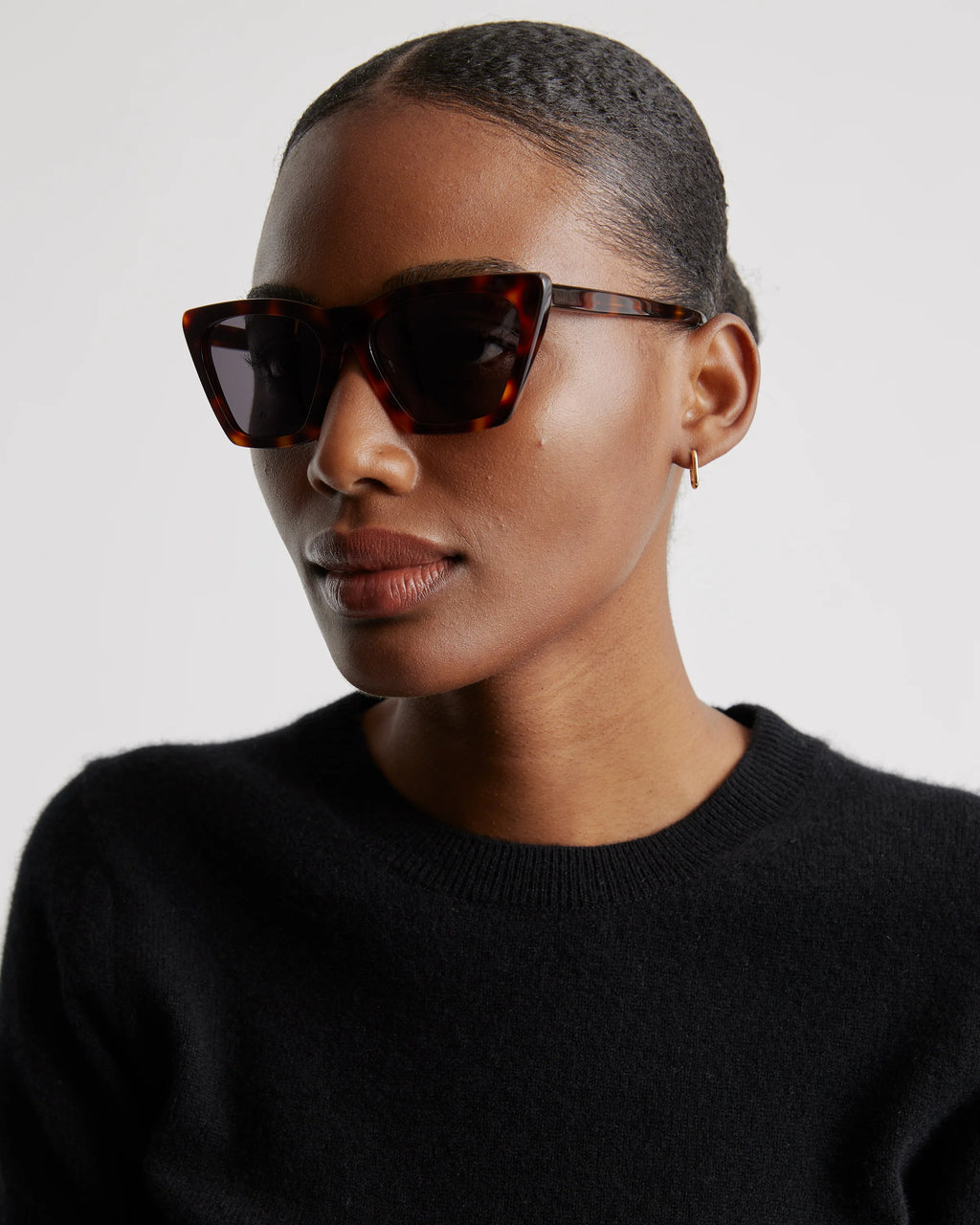 Andy Polarized Acetate Sunglasses - One Size / Black with Grey lens