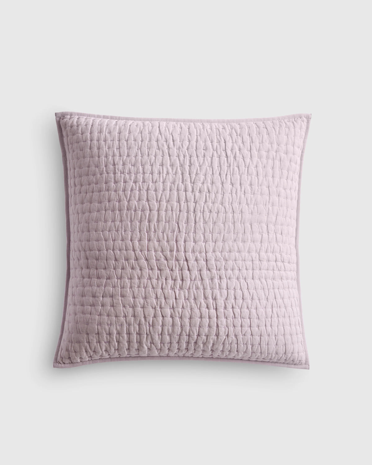 European Linen Cotton Stitch Quilted Euro Sham - Euro / Orchid Main image