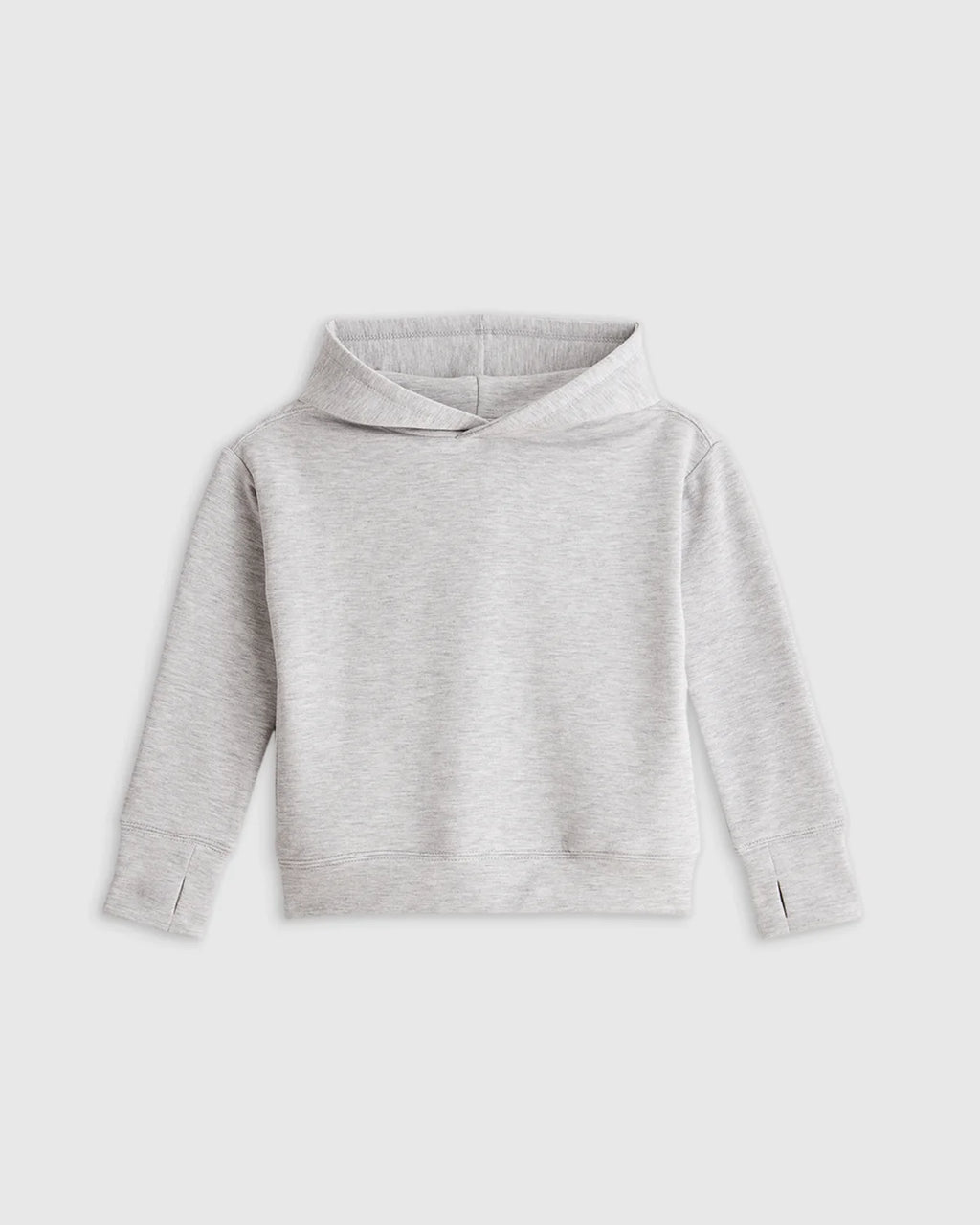 Girls SuperSoft Fleece Crop Pullover Hoodie - 6 / Off-White