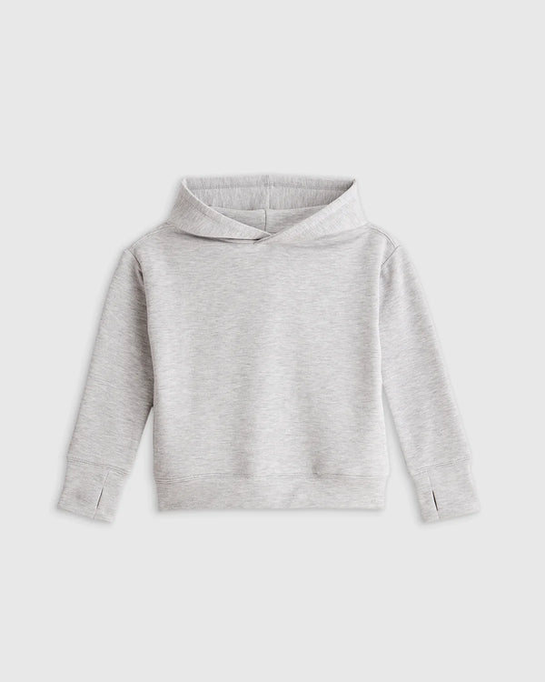 Girls SuperSoft Fleece Crop Pullover Hoodie - 6 / Off-White