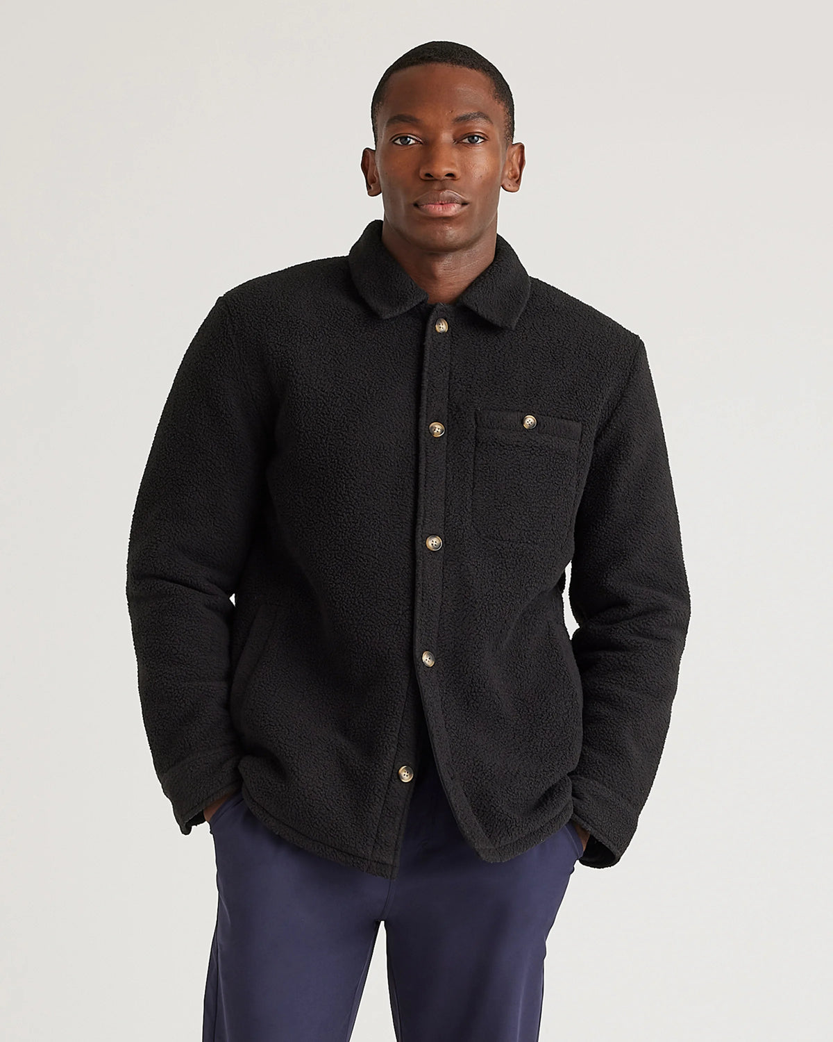 Sherpa Shirt Jacket - S / Black Main image