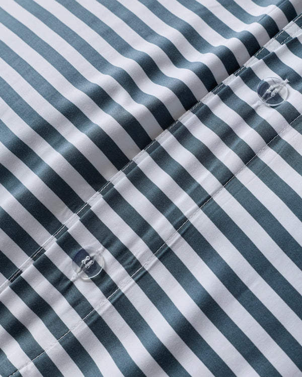 Bamboo Stripe Duvet Cover Set - Twin / Double Stripe Espresso