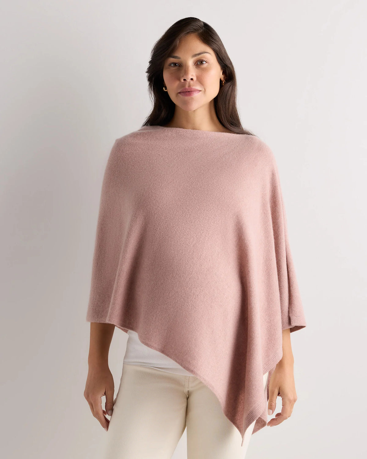 Mongolian Cashmere Nursing Shawl - One Size / Heather Vintage Pink Main image
