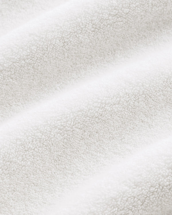 Plush Organic Turkish Cotton Hand Towel (Set of 2) - One Size / White