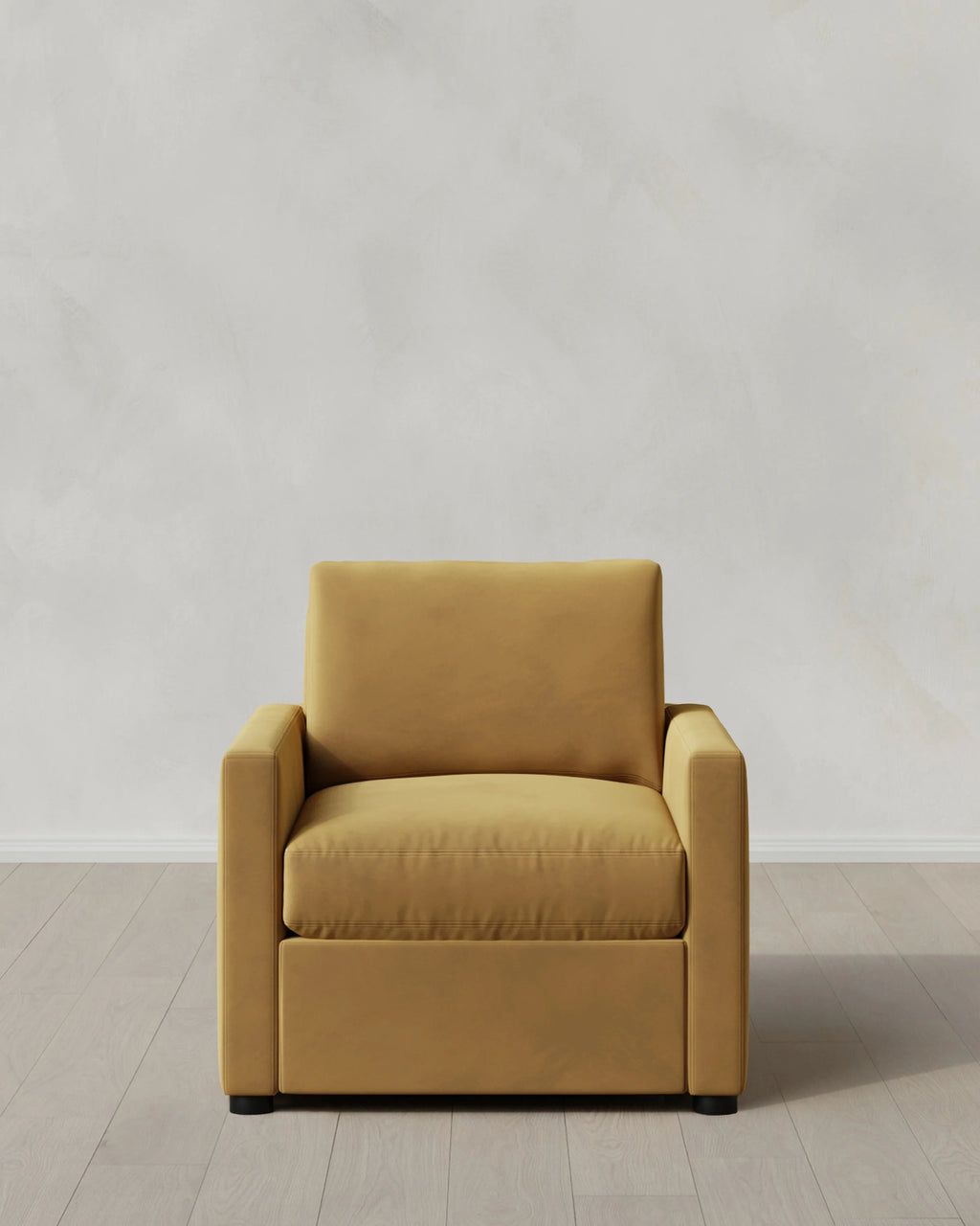 Brennan Accent Chair in Performance Velvet - One Size / Pine