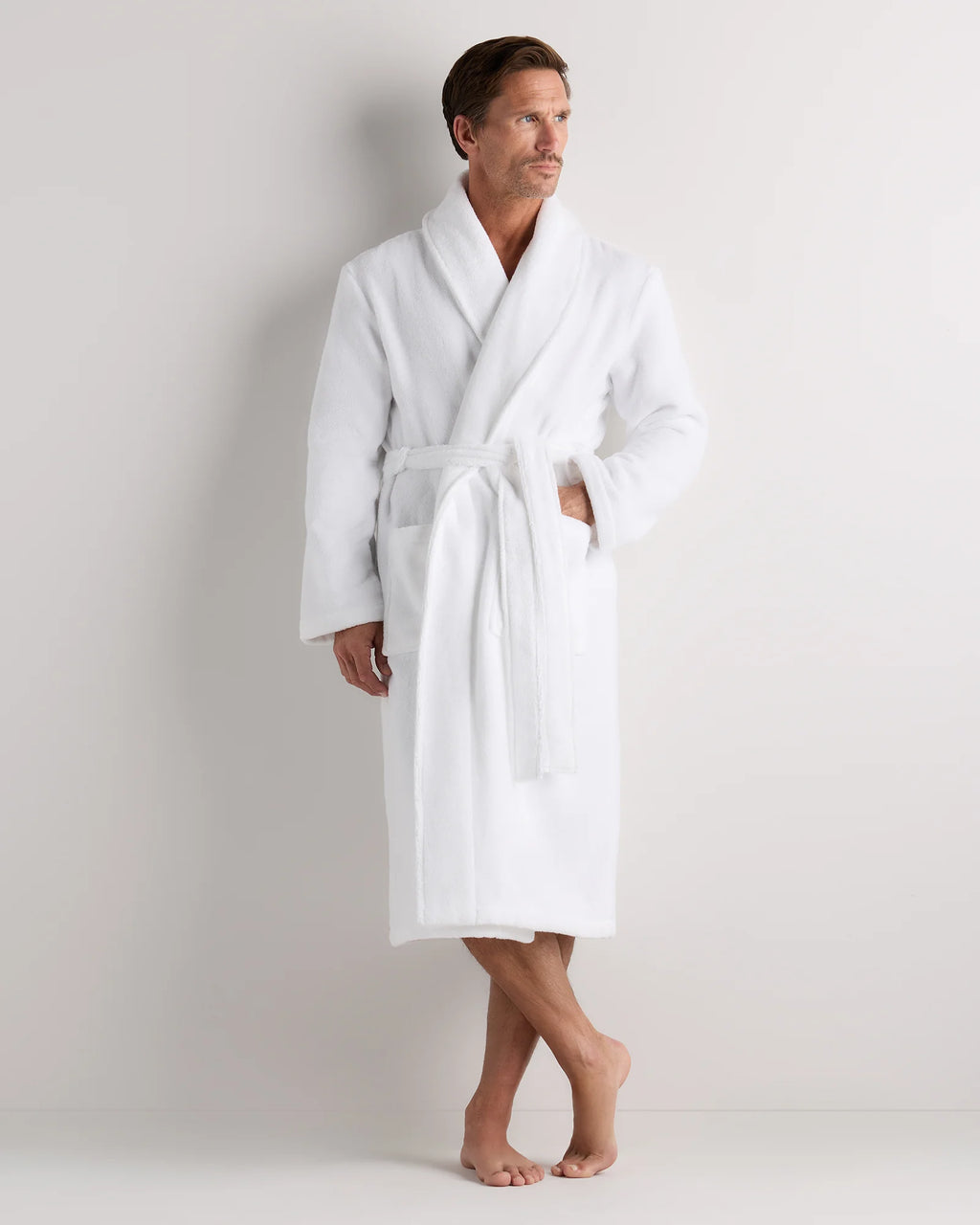 Turkish Cotton Terry Robe - XS / White