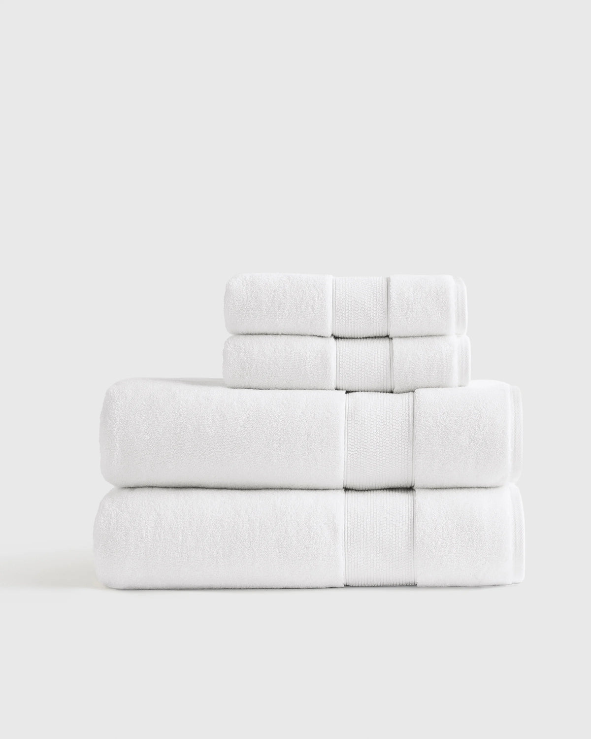 Classic Organic Turkish Cotton Bath Sheet Bundle (4 pieces) - One Size / White Main image
