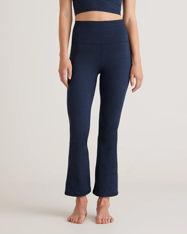 Ultra-Soft Cropped Bootcut Pants - XS / Heather Black