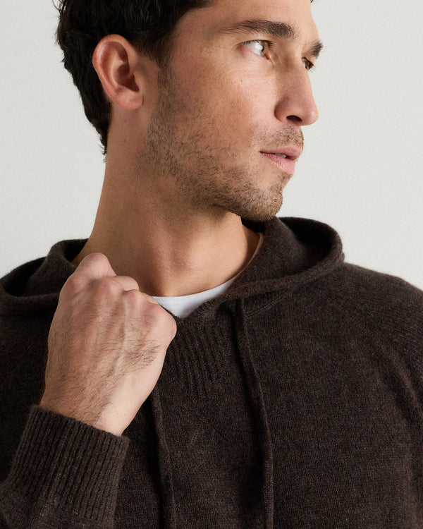 Mongolian Cashmere Pullover Hoodie - XS / Sea Spray Green