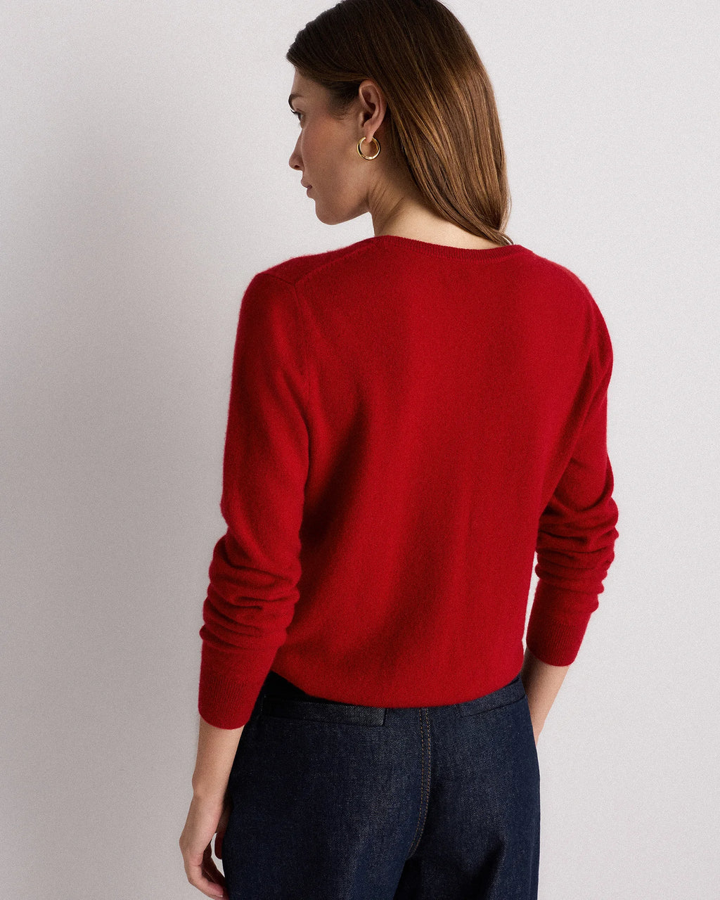Mongolian Cashmere Crewneck Sweater - XS / Ivory
