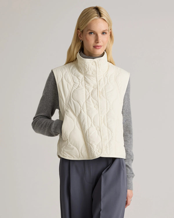 Featherless Quilted Puffer Vest - XS / Verdant Pine