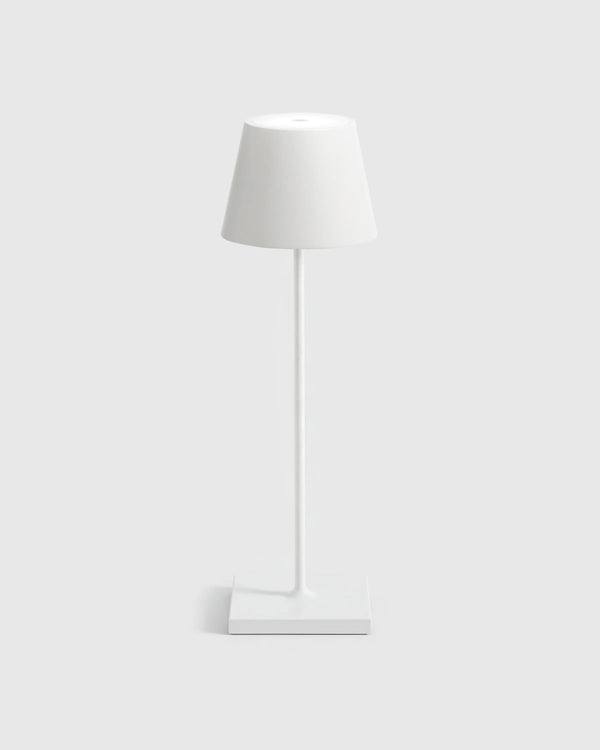Poldina Pro Rechargeable Table Lamp by Zafferano - Regular / White