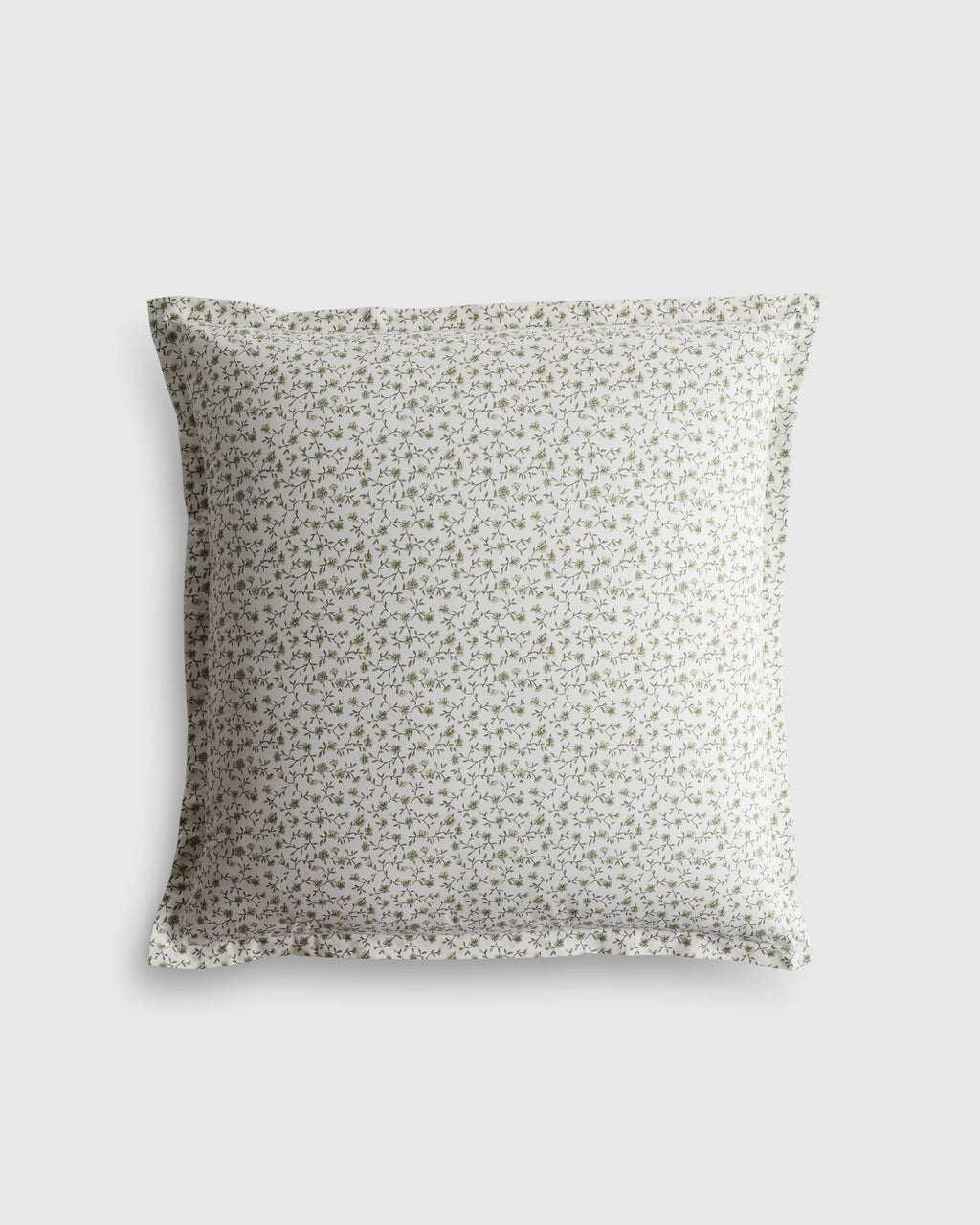 Organic Crisp Percale Floral Euro Sham - Euro / Toffee Florette