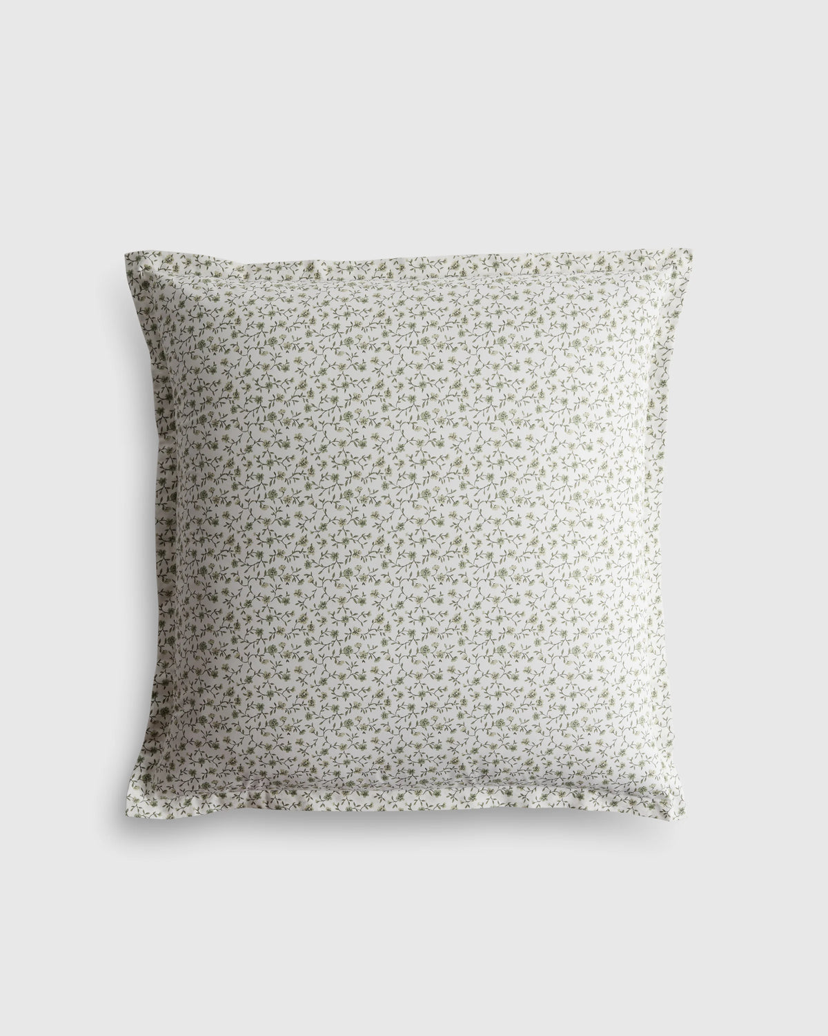 Organic Crisp Percale Floral Euro Sham - Euro / Toffee Florette