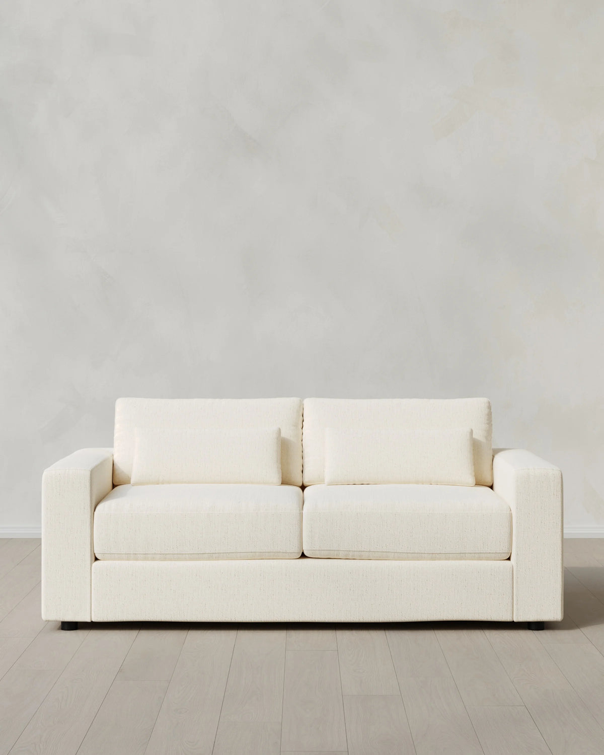 Ashford Deep Seat Sofa in Performance Chenille Linen Blend - 7ft / Snow Main image