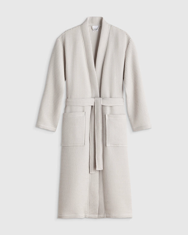 Organic Turkish Waffle Robe - XS / White