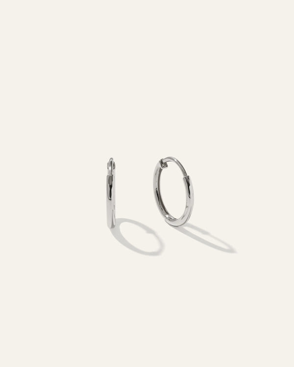 14K Gold Classic Hoops - 12mm / Yellow Gold