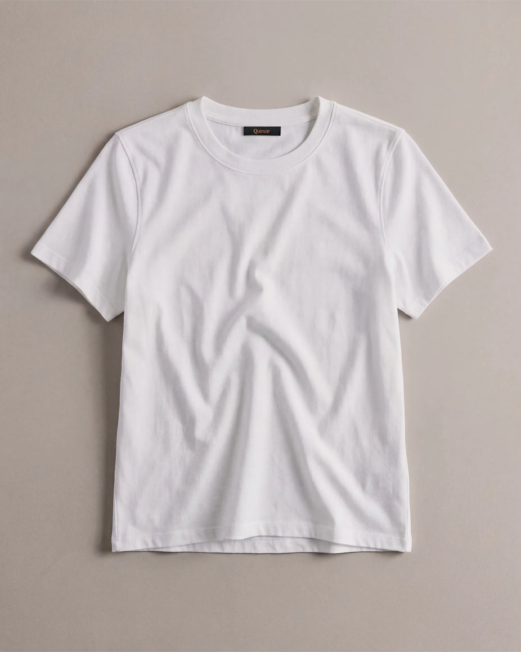100% Organic Cotton Boxy Crewneck Tee - XS / Shell Pink