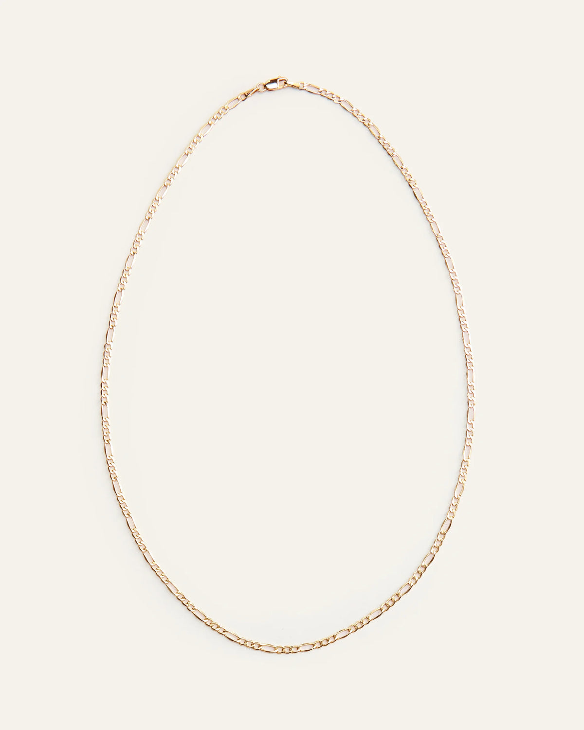 10K Gold Figaro Chain Necklace - 20" / Yellow Gold Main image