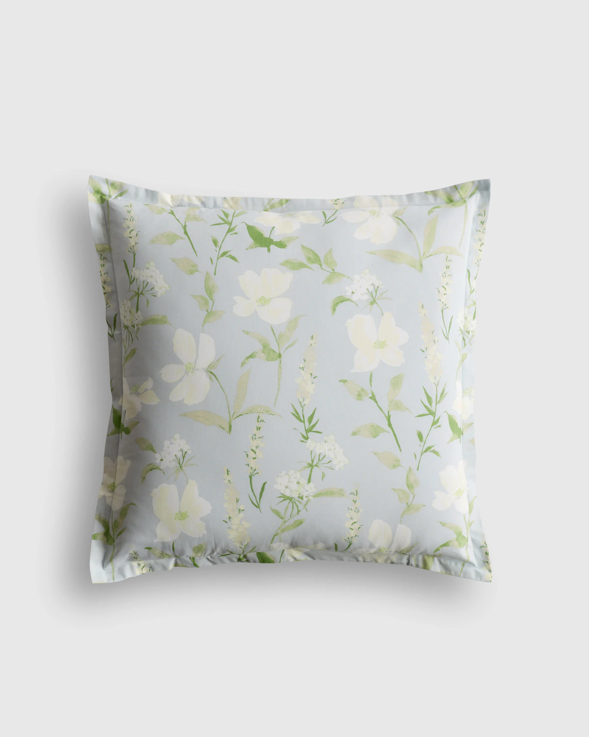 Organic Crisp Percale Floral Euro Sham - Euro / Toffee Florette