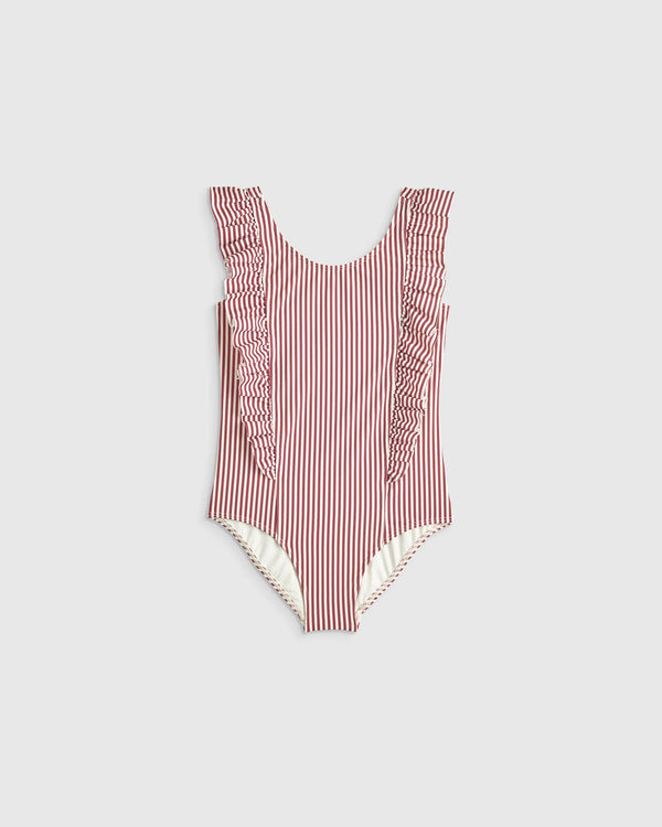 Ruffle One Piece Swimsuit - 6 / Soft Ditsy Floral
