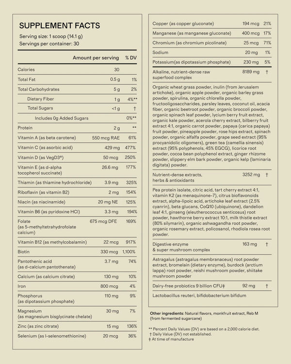 Daily Superfood Greens - One Size / No Color