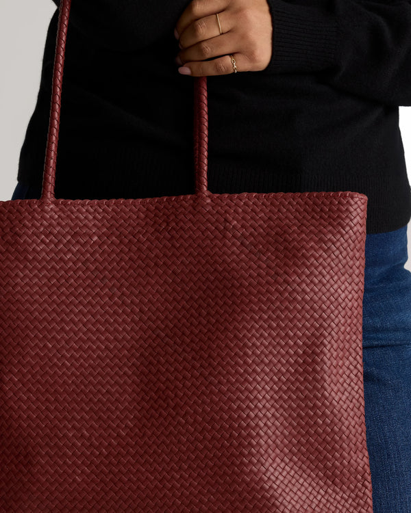 Siena Handwoven Tote - One Size / Taupe