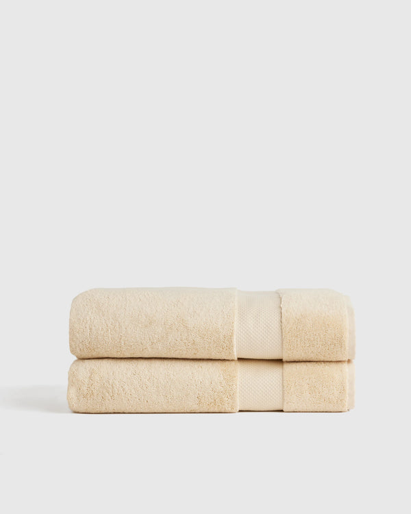 Turkish Ultra Plush Bath Sheet (Set of 2) - One Size / White