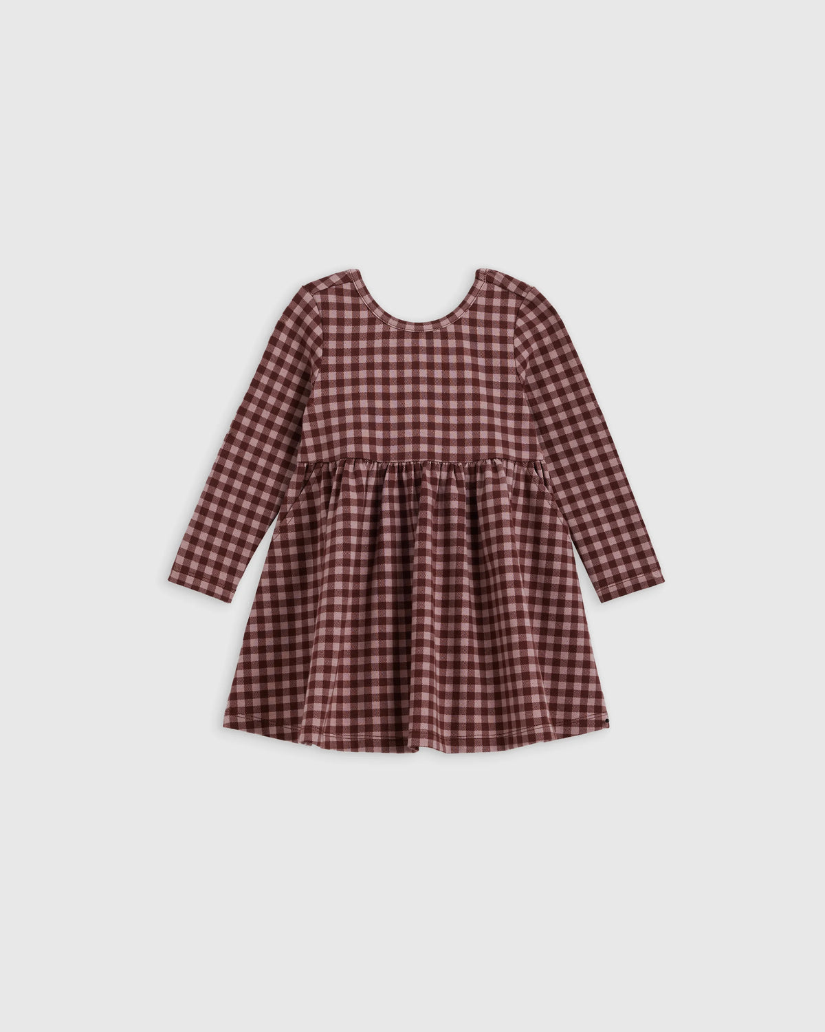 Organic Cotton Long Sleeve Skater Dress - 0-3M / Flower Buds