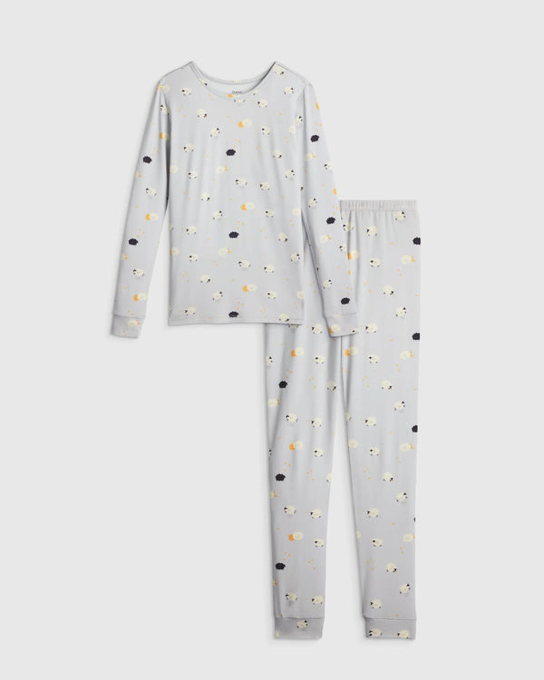 Bamboo Long Sleeve and Pant Pajama Set - 6 / Wildflower Dreams