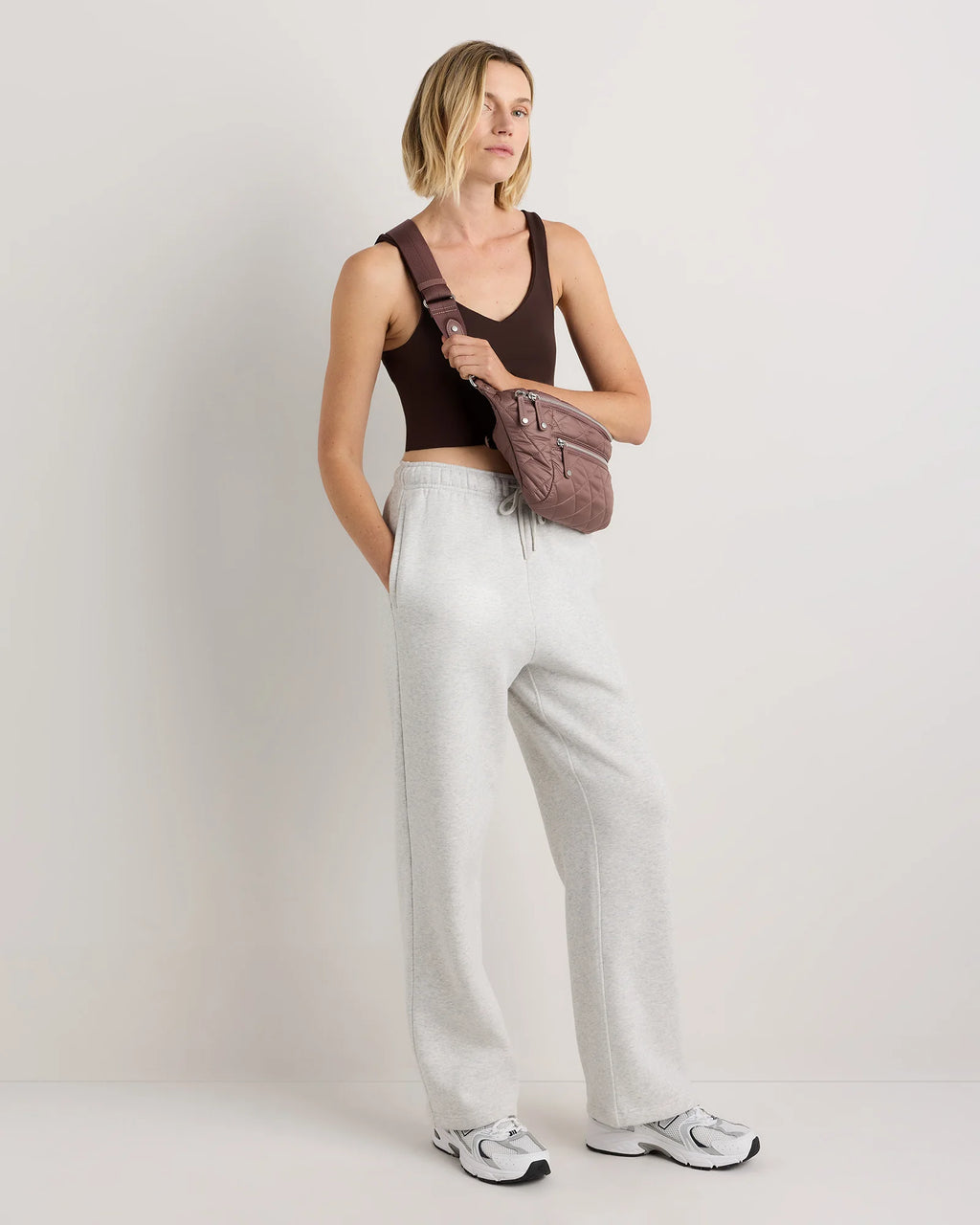 Transit Quilted Sling Bag - One Size / Black