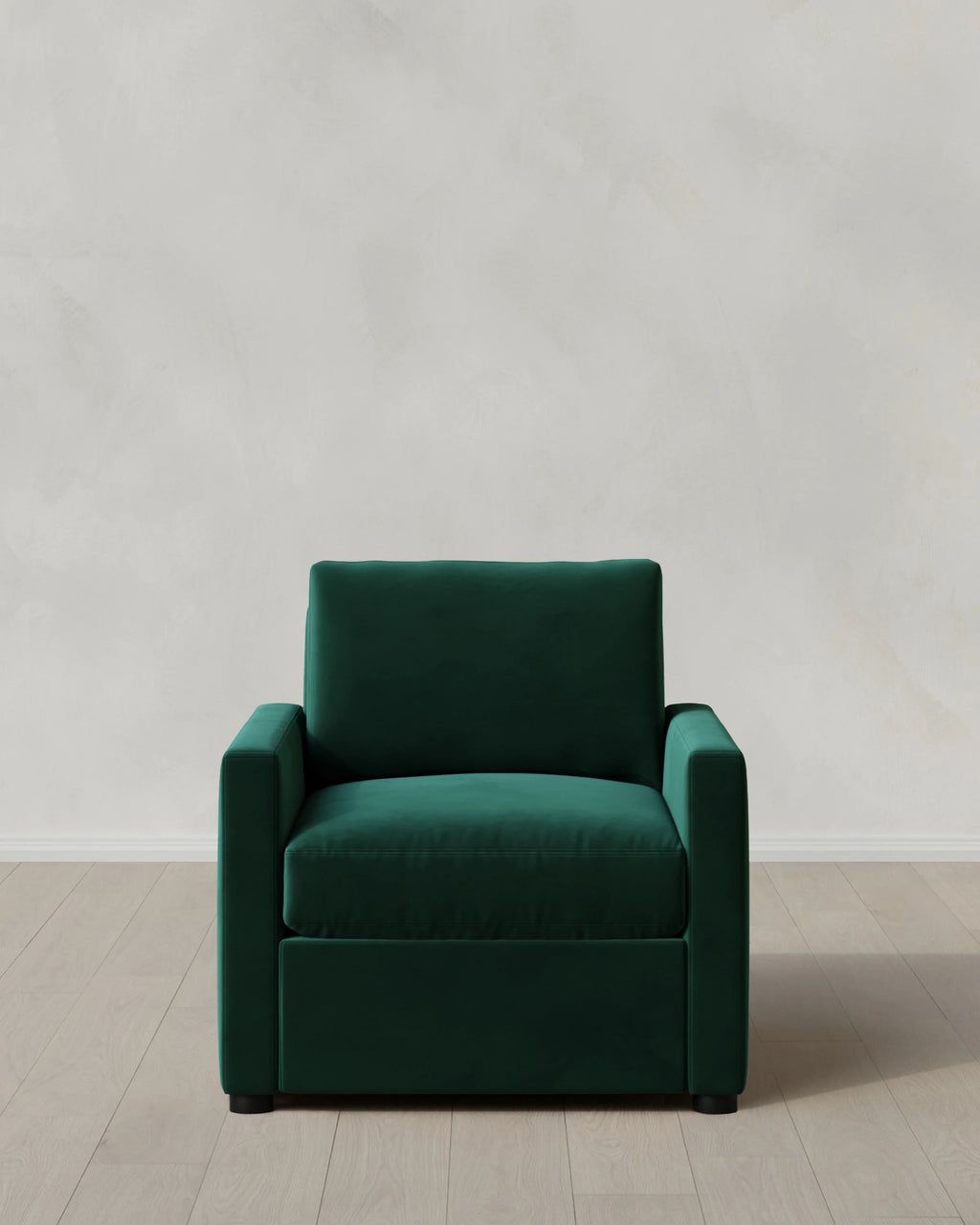 Brennan Accent Chair in Performance Velvet - One Size / Pine