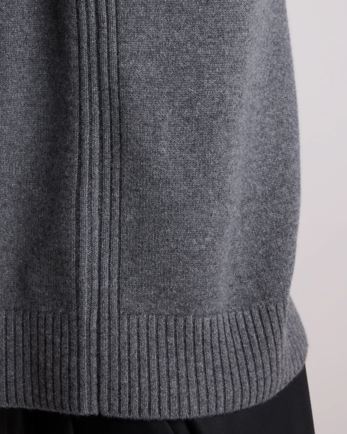 Luxe Baby Cashmere Crewneck Sweater - S / Heather Pewter